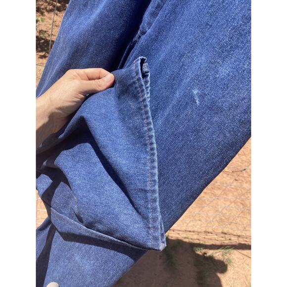 BIGMAC Denim Jumpsuit Coverall 70s Vintage Men's Work Wear - Picture 4 of 11